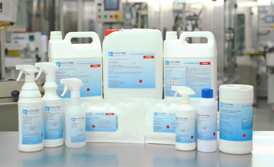 QuantumTec Sterile Cleanroom Disinfectants & Solutions